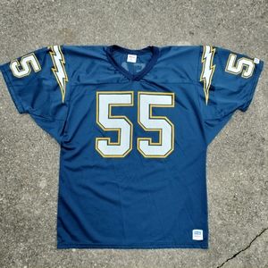 Vintage Junior Seau San Diego Chargers Wilson Team NFL Jersey Size XL